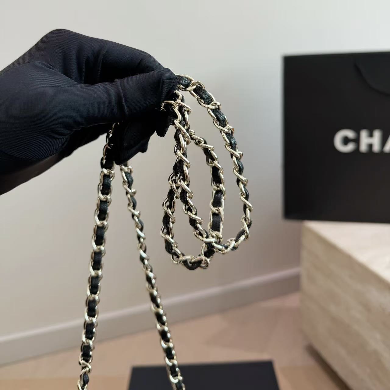 CHANE1 kellyキャビアチェーンバッグ【50％割引+送料無料】