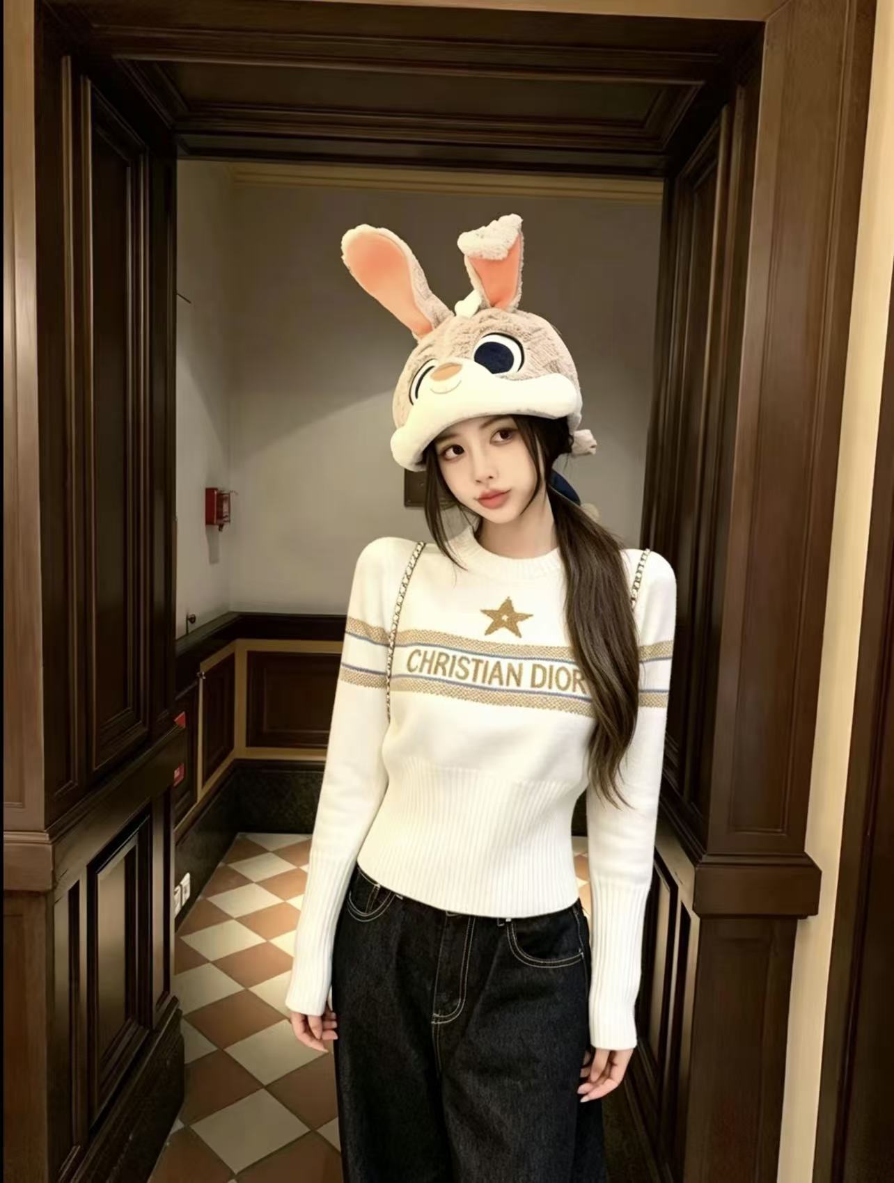 DIOR 五角星・ロゴ入りウールセーター【50％割引+送料無料】
