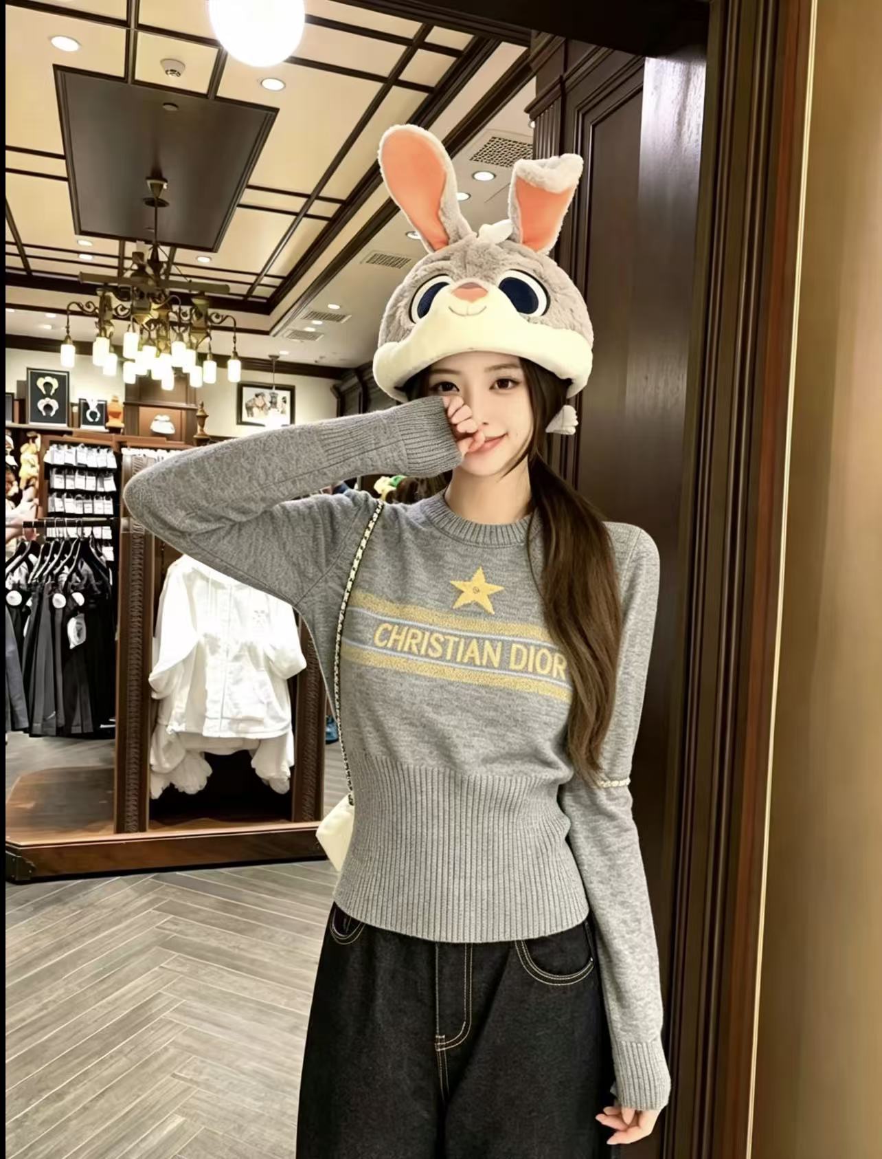 DIOR 五角星・ロゴ入りウールセーター【50％割引+送料無料】