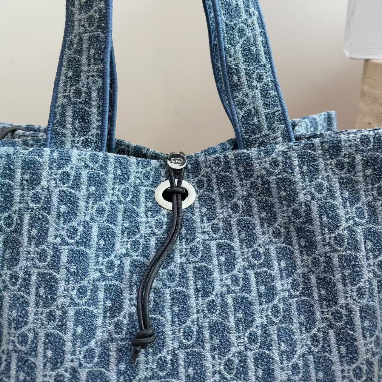 DIOR ジャカードデニム ショッピングバッグ【50％割引+送料無料】