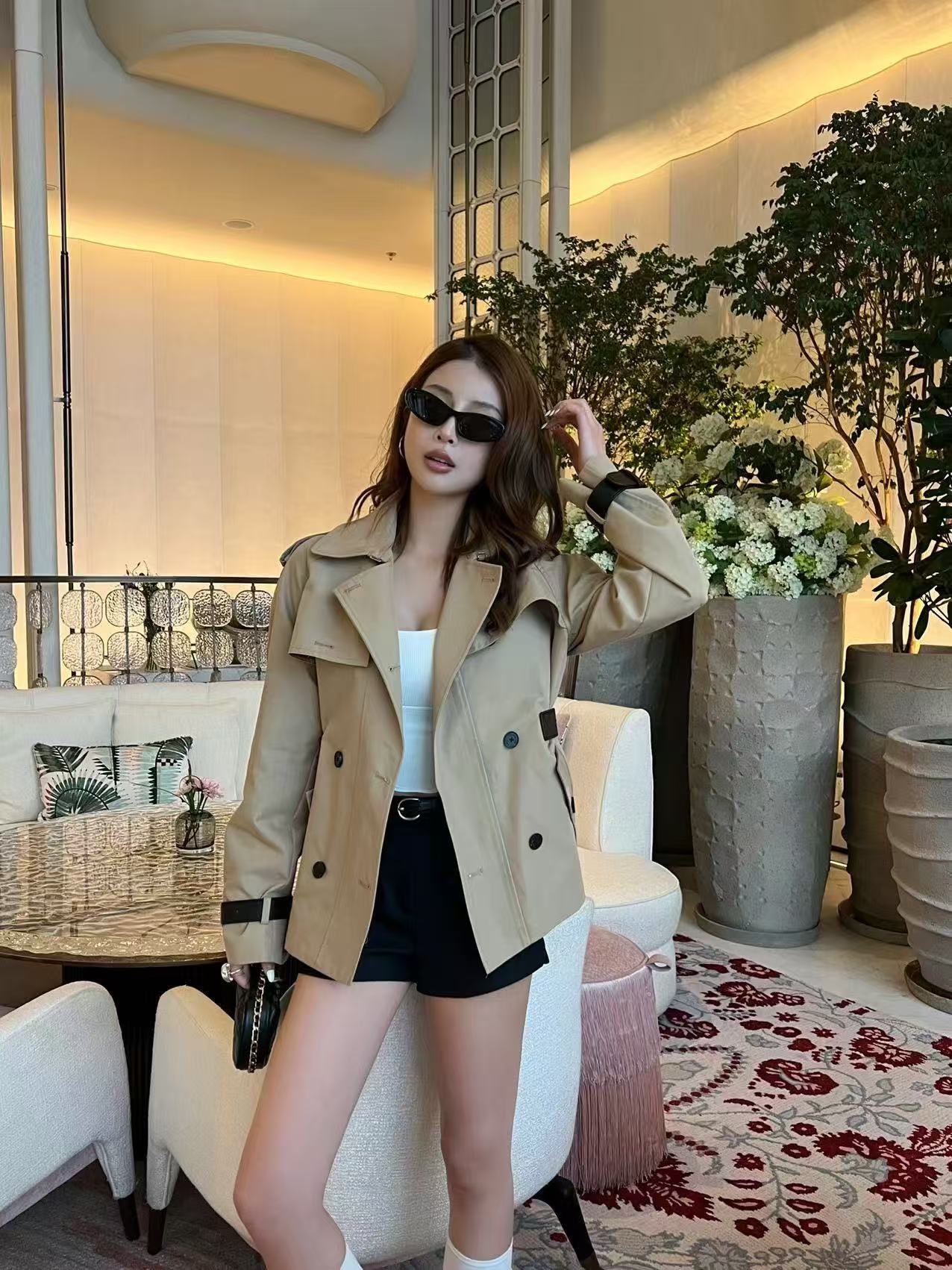 DIOR ダブルブレスト トレンチコート【50％割引+送料無料】