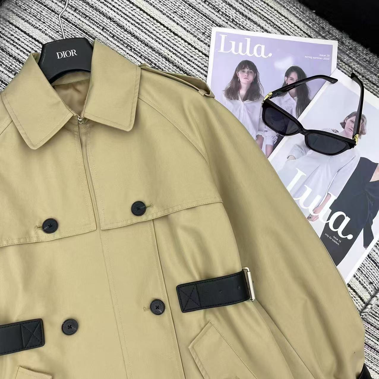 DIOR ダブルブレスト トレンチコート【50％割引+送料無料】