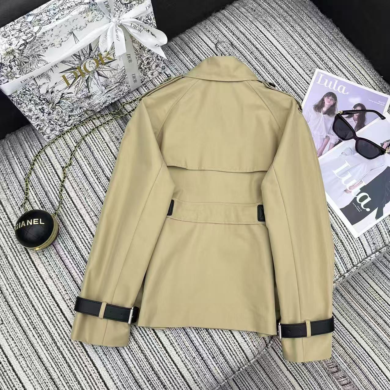 DIOR ダブルブレスト トレンチコート【50％割引+送料無料】
