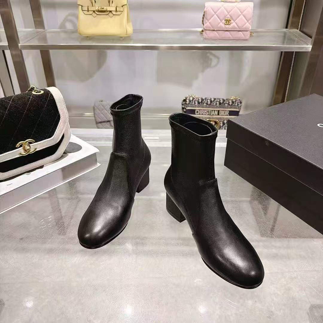 CHANE1 高品質シンプルダブルCラムスキンアンクルブーツ【50％割引+送料無料】