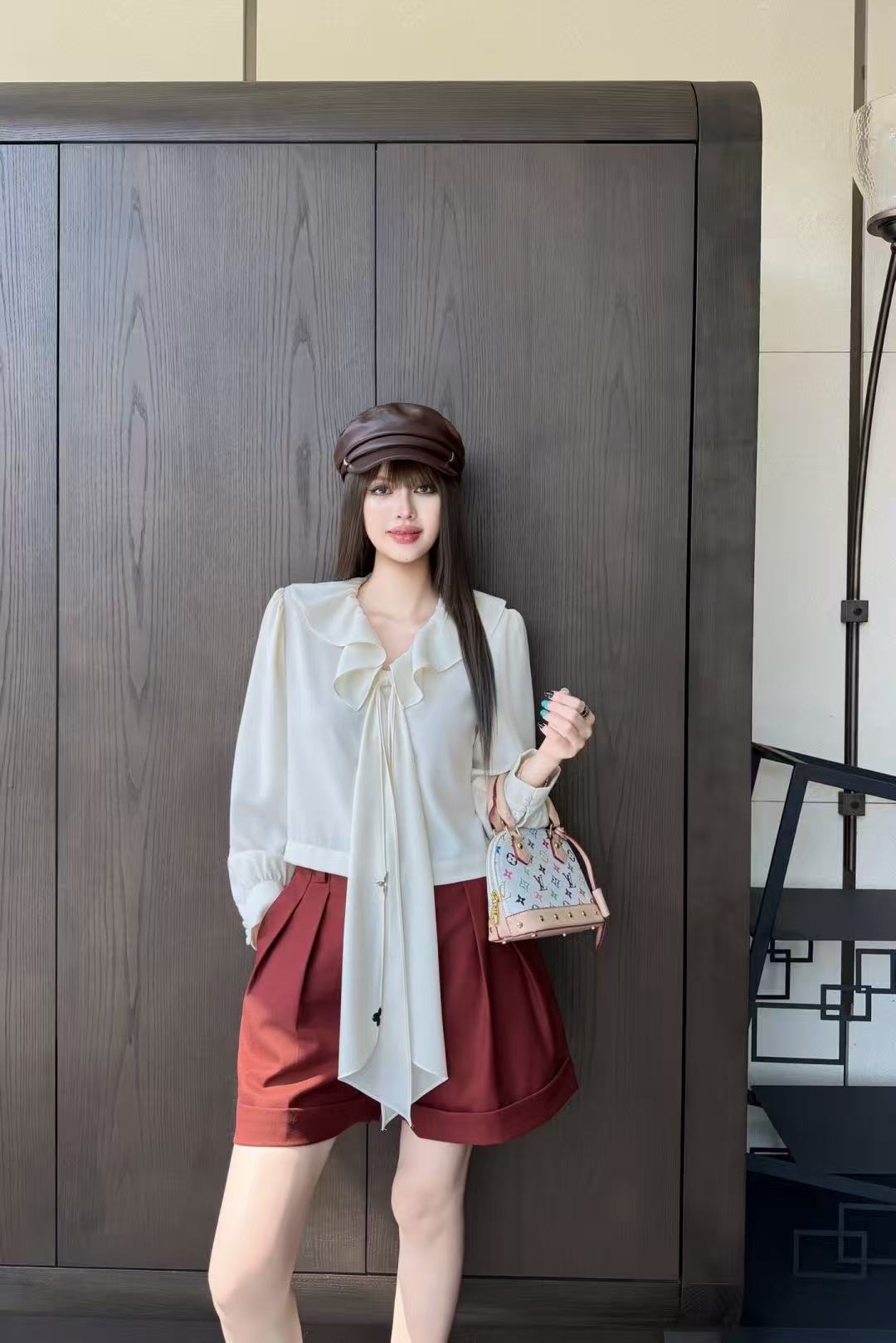 LV ラッフルブラウス【50％割引+送料無料】