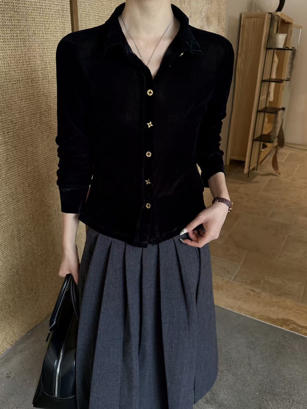 LV シースルー長袖Tシャツ【50％割引+送料無料】