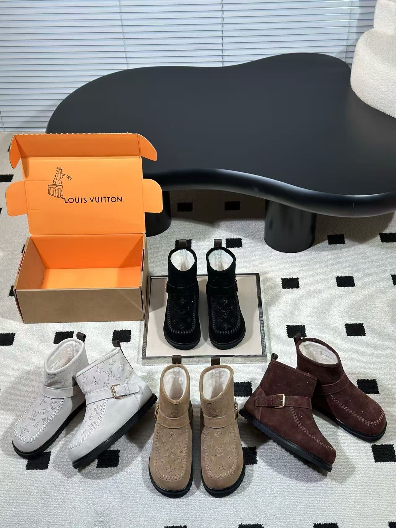 LV 高品質プリント・スノーブーツ【50％割引+送料無料】