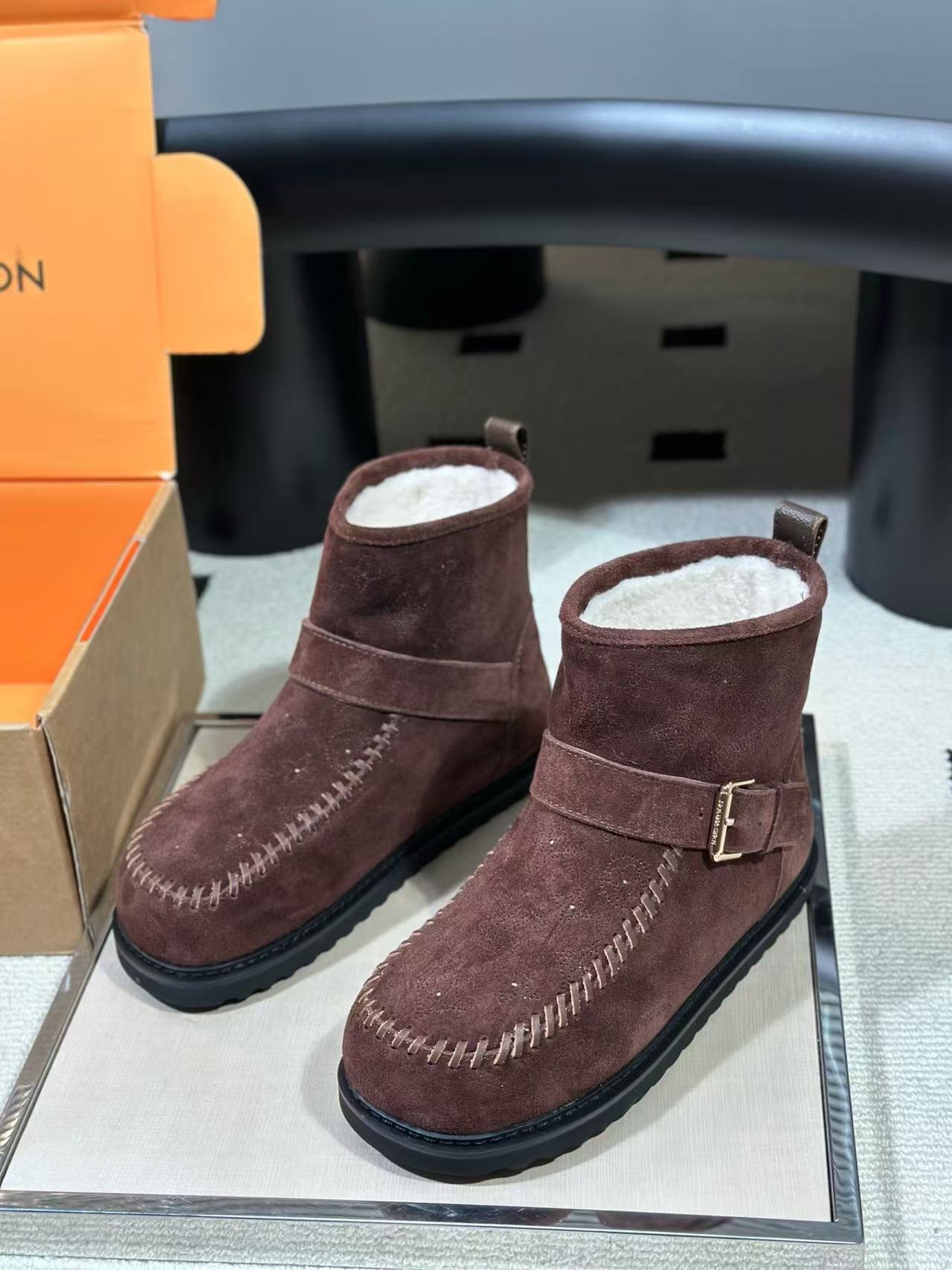 LV 高品質プリント・スノーブーツ【50％割引+送料無料】