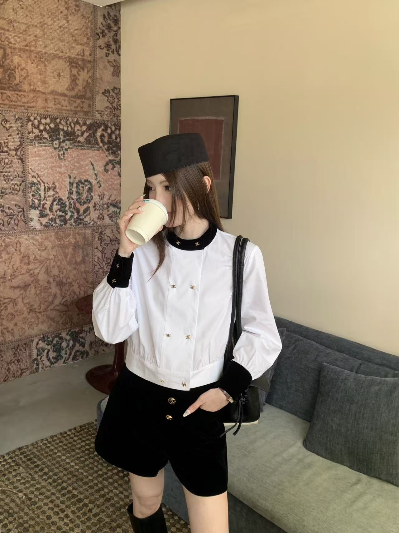 CEL1NE 凱旋門 シャツ/ショートパンツ【50％割引+送料無料】