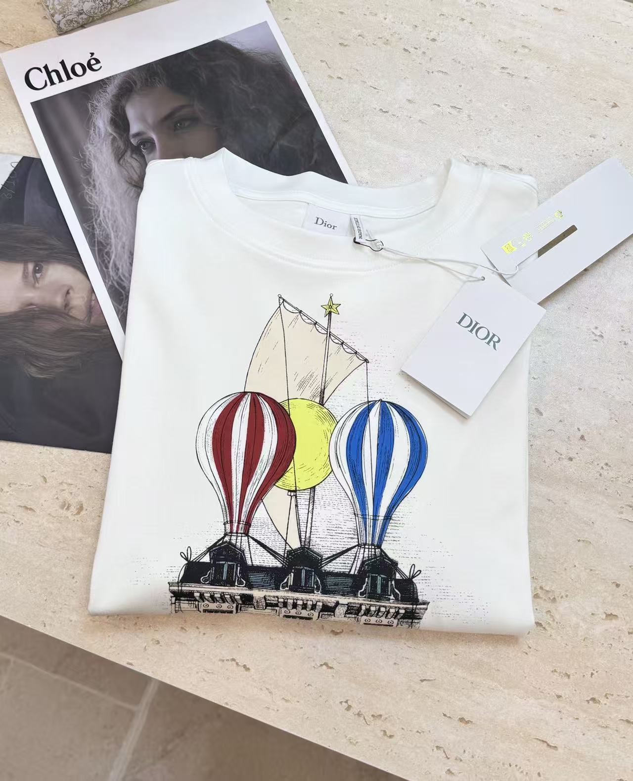 DIOR 建築・バルーンプリント 長袖Tシャツ【50％割引+送料無料】