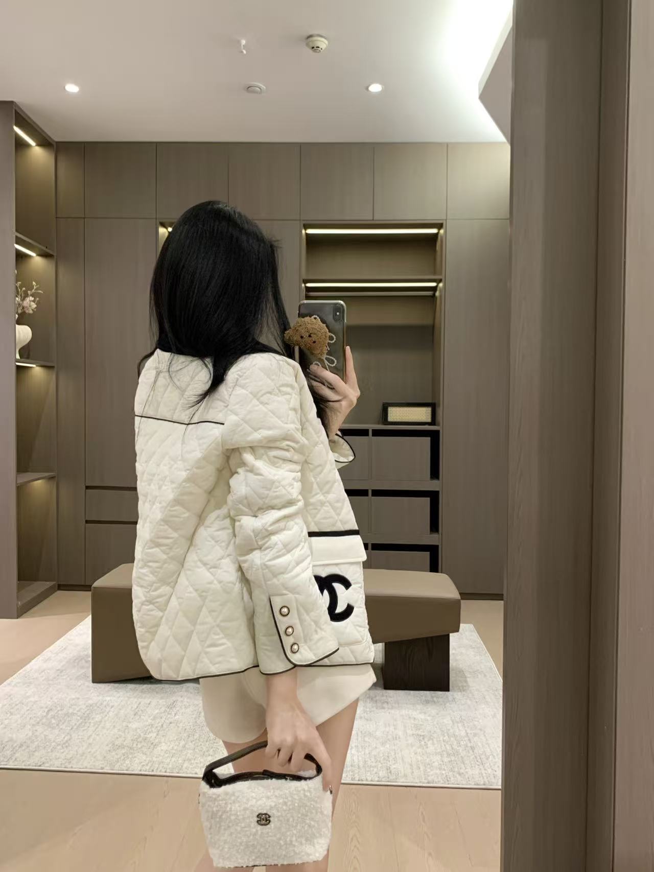 CHANEL ダブルC 格子柄ジャケット【50％割引+送料無料】