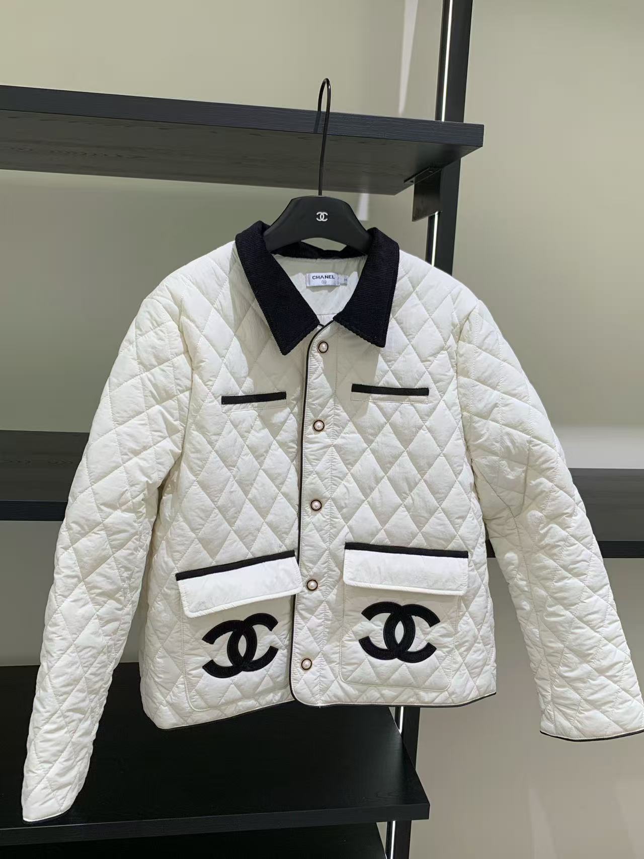 CHANEL ダブルC 格子柄ジャケット【50％割引+送料無料】