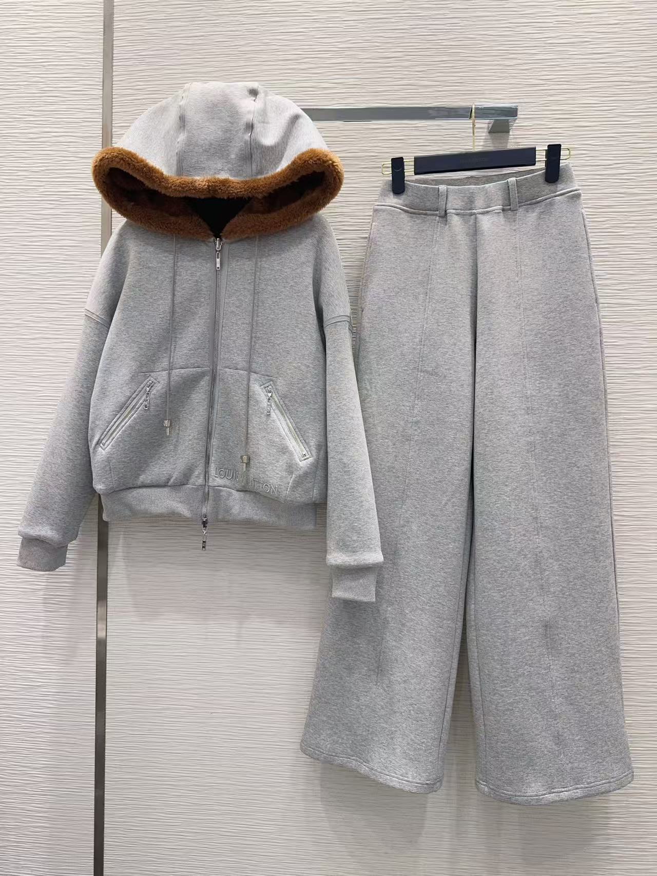 LV フード付きジャケット＆パンツ セットアップ【50％割引+送料無料】