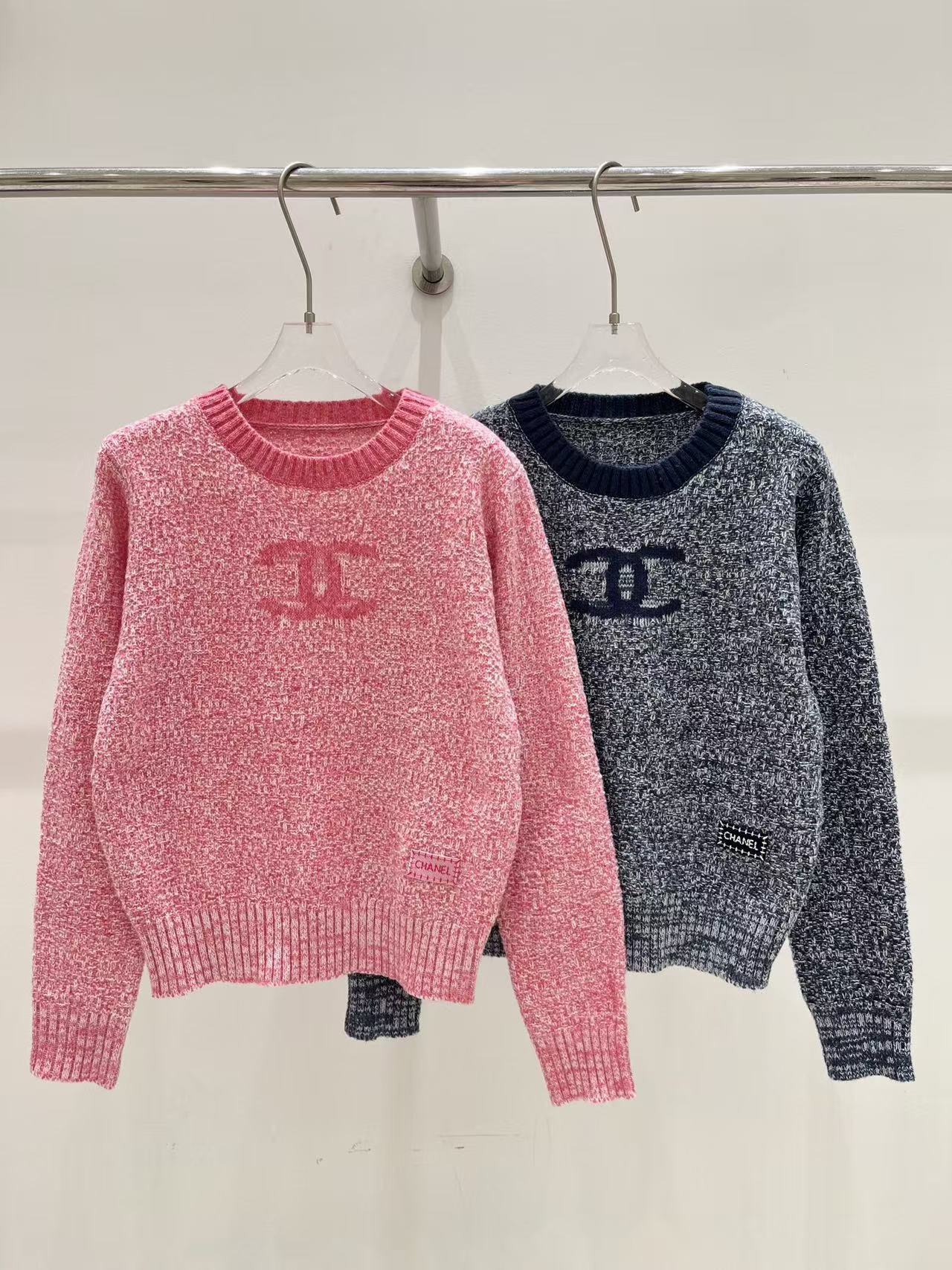 CHANE1 シンプルダブルCセーター【50％割引+送料無料】