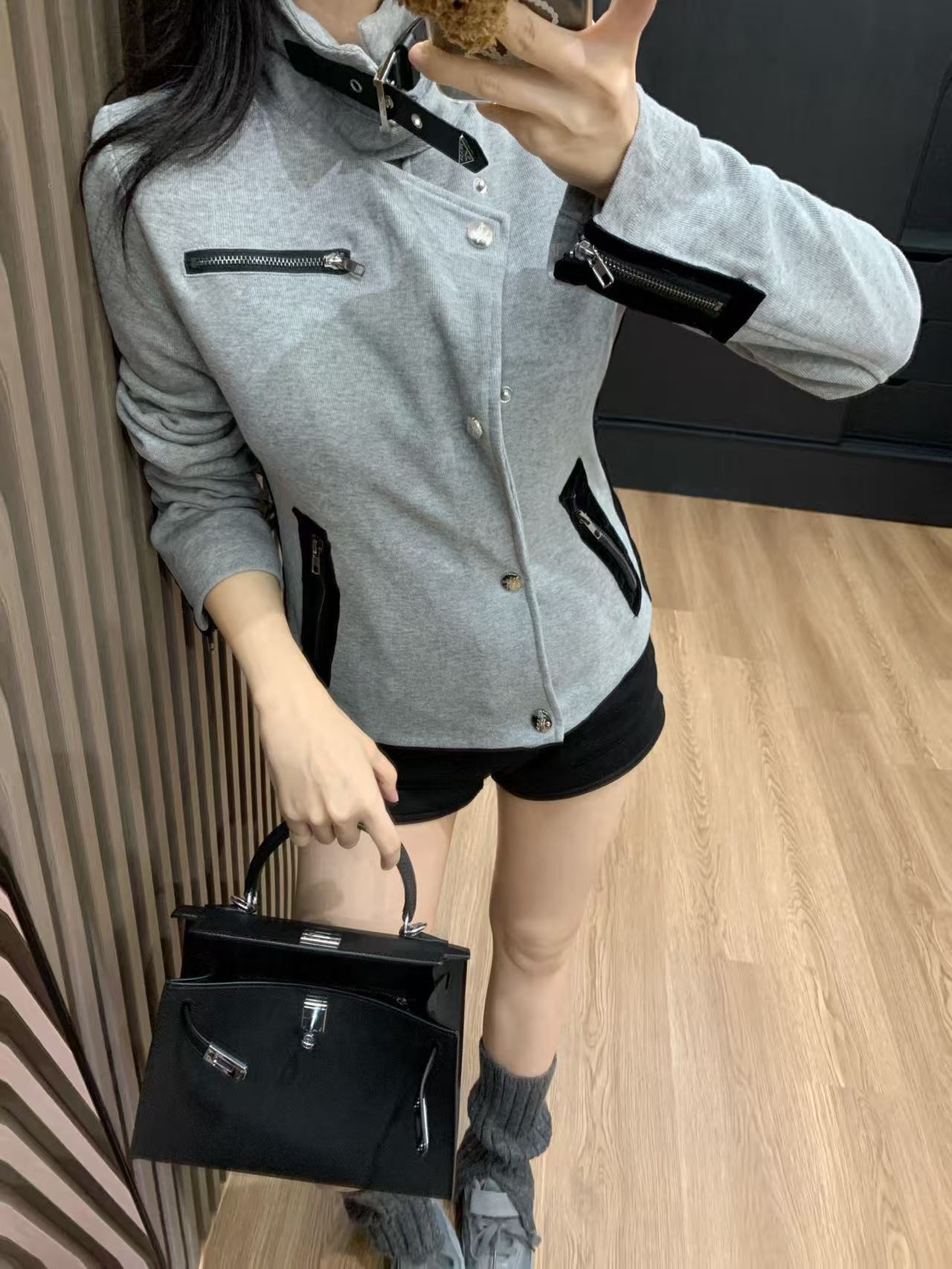 LV ジッパー＆ボタン付きジャケット【50％割引+送料無料】