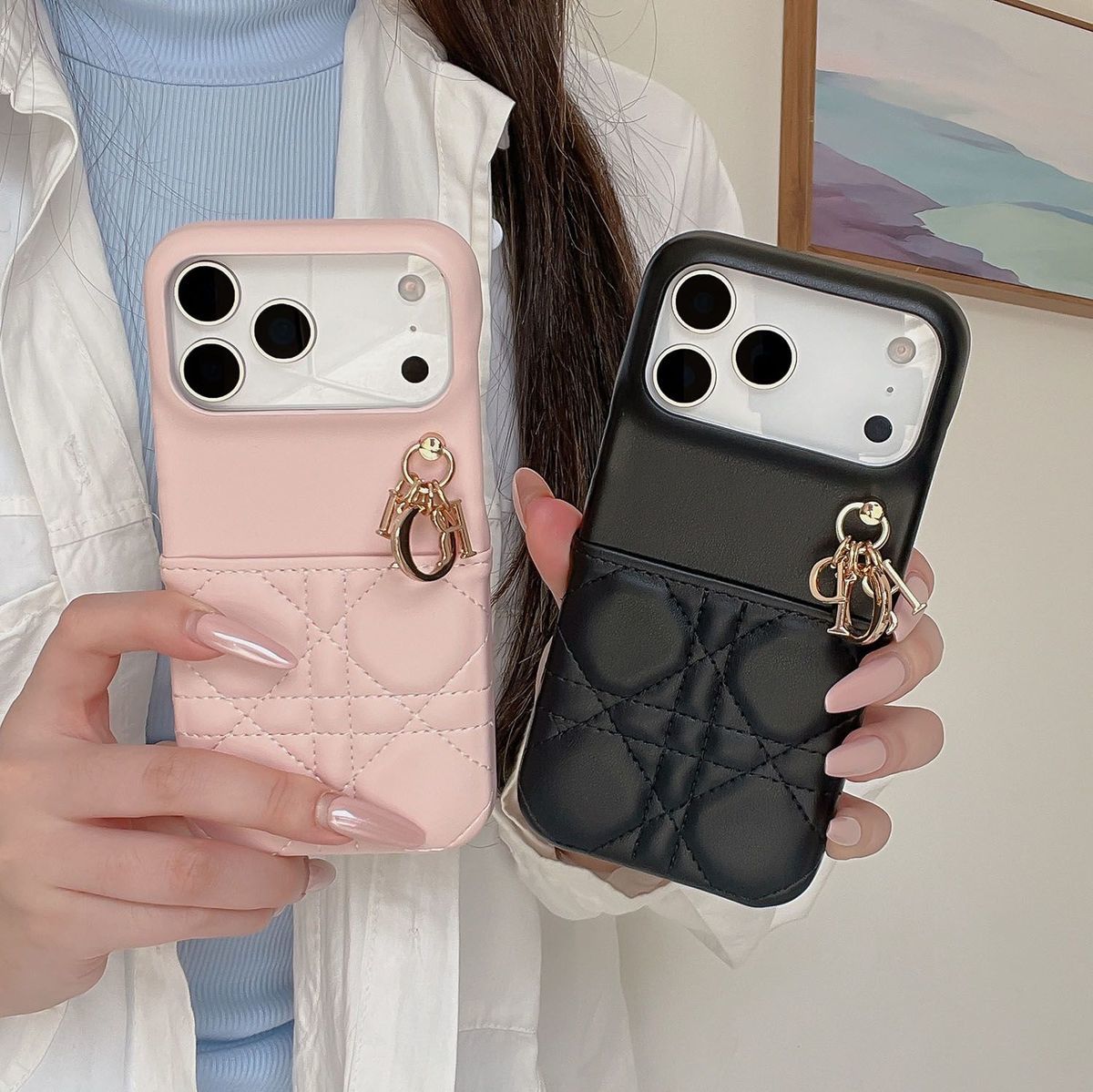 📱Di0r レザースマホケース💎