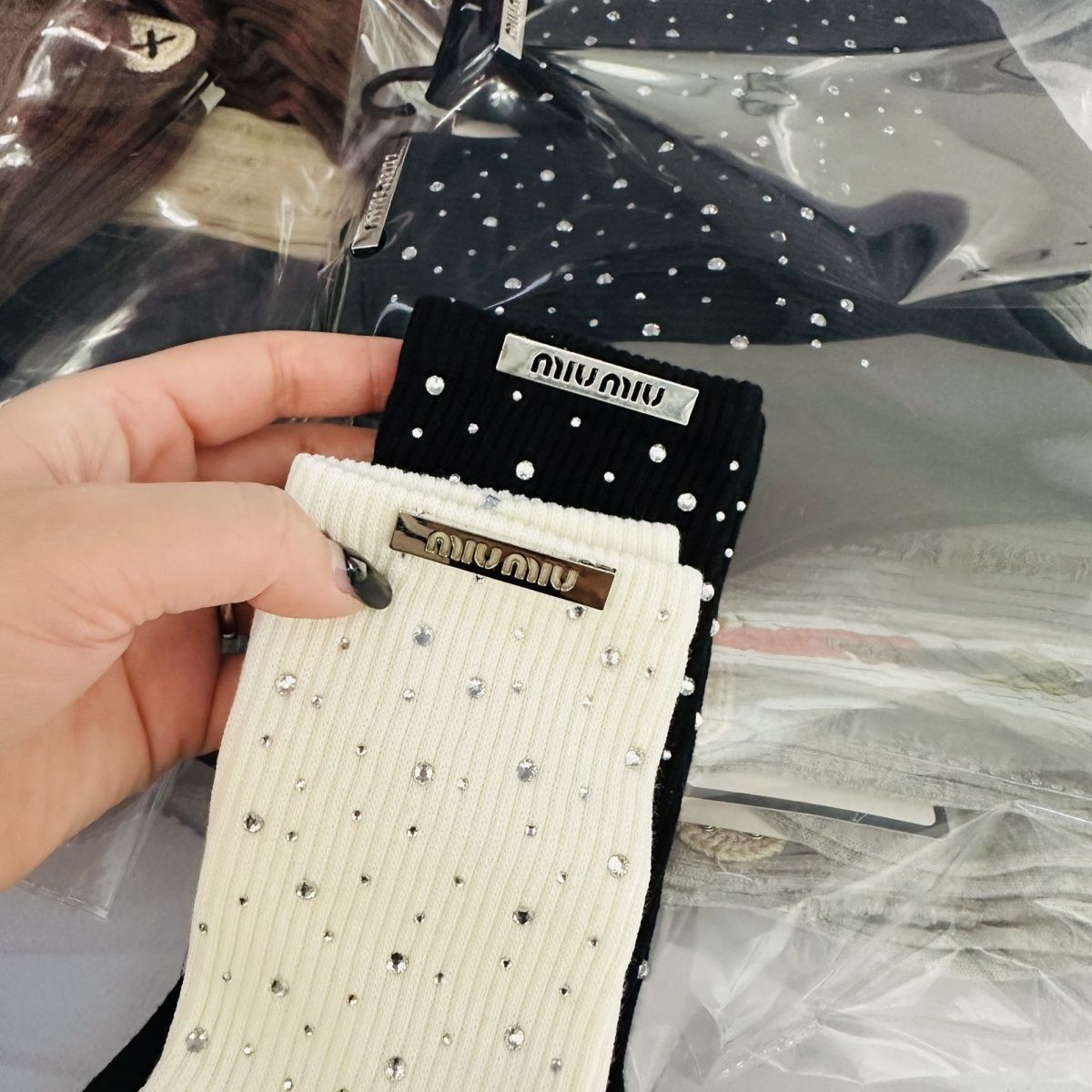 🧦🧦[MlUMlU]ダイヤモンドソックス【50％割引+送料無料】🧦🧦