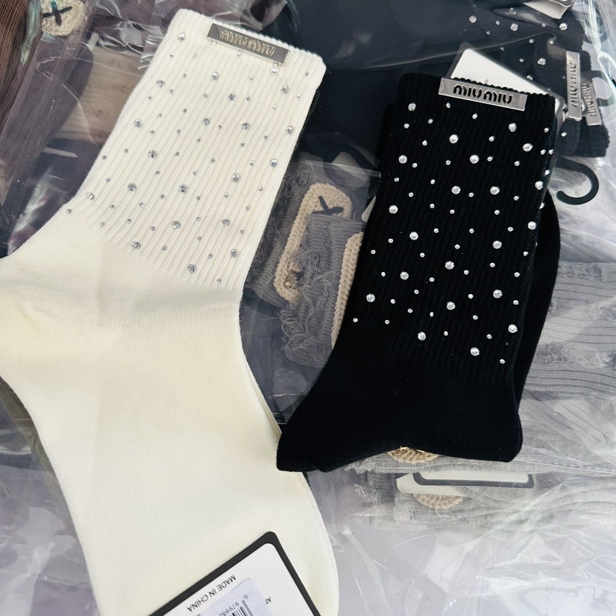 🧦🧦[MlUMlU]ダイヤモンドソックス【50％割引+送料無料】🧦🧦