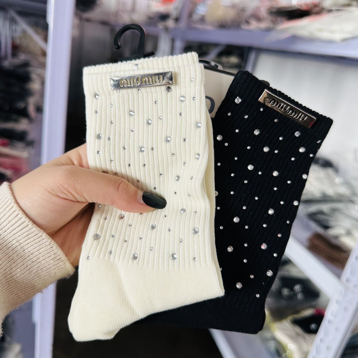 🧦🧦[MlUMlU]ダイヤモンドソックス【50％割引+送料無料】🧦🧦