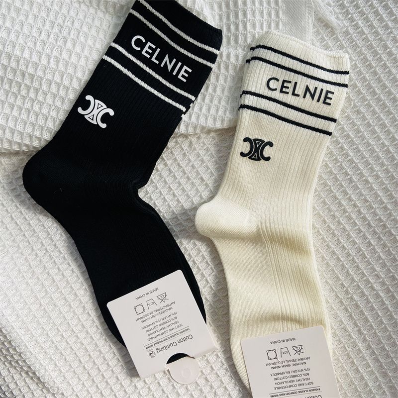 🧦[CEL1NE]ホットスタンプレターソックス【50％割引+送料無料】🧦