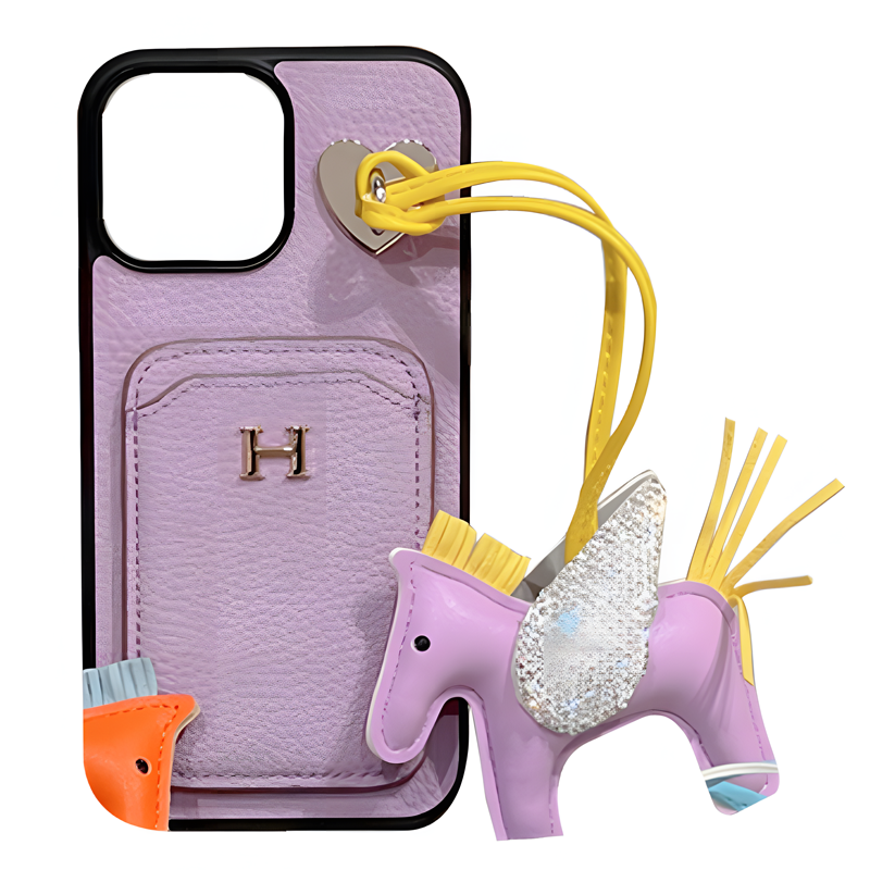 [HERME5]24新着エルメスのレザースマホケース（ポニー）📱【50％割引+送料無料】