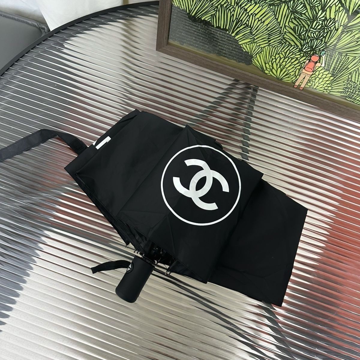 🌈シャネル 傘 - レザーケース - 高品質☂️