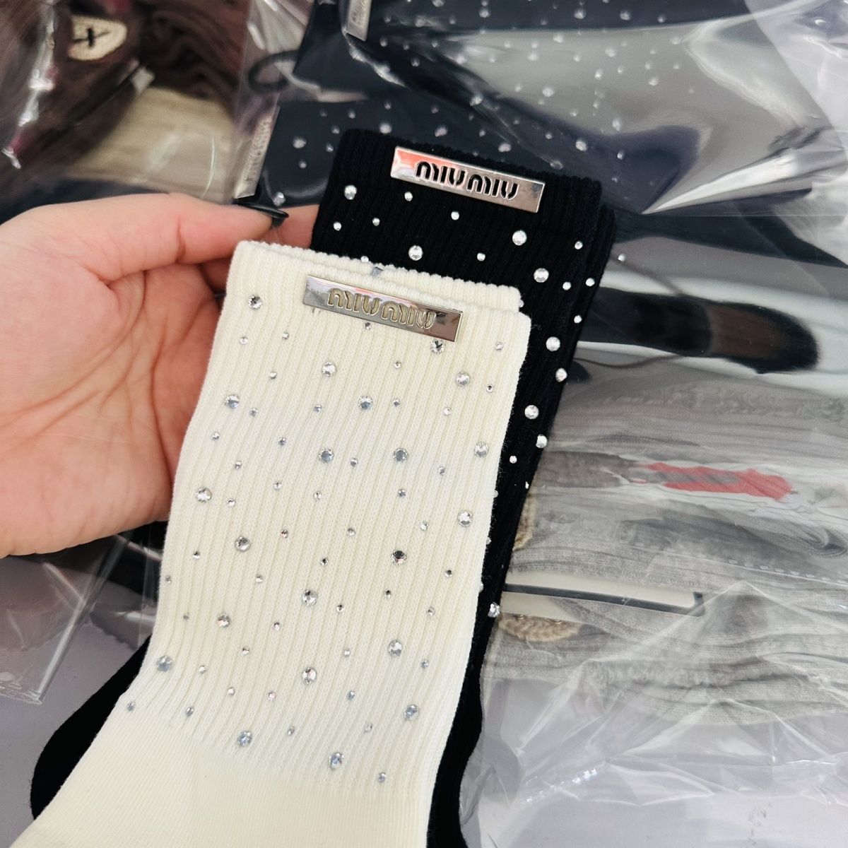 🧦🧦[MlUMlU]ダイヤモンドソックス【50％割引+送料無料】🧦🧦