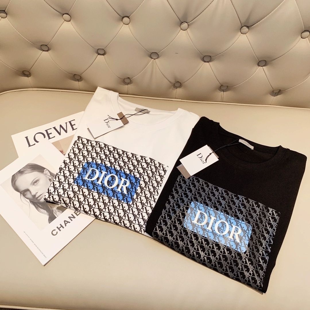 DI0R プリントラウンドネック半袖【 50％割引+送料無料】