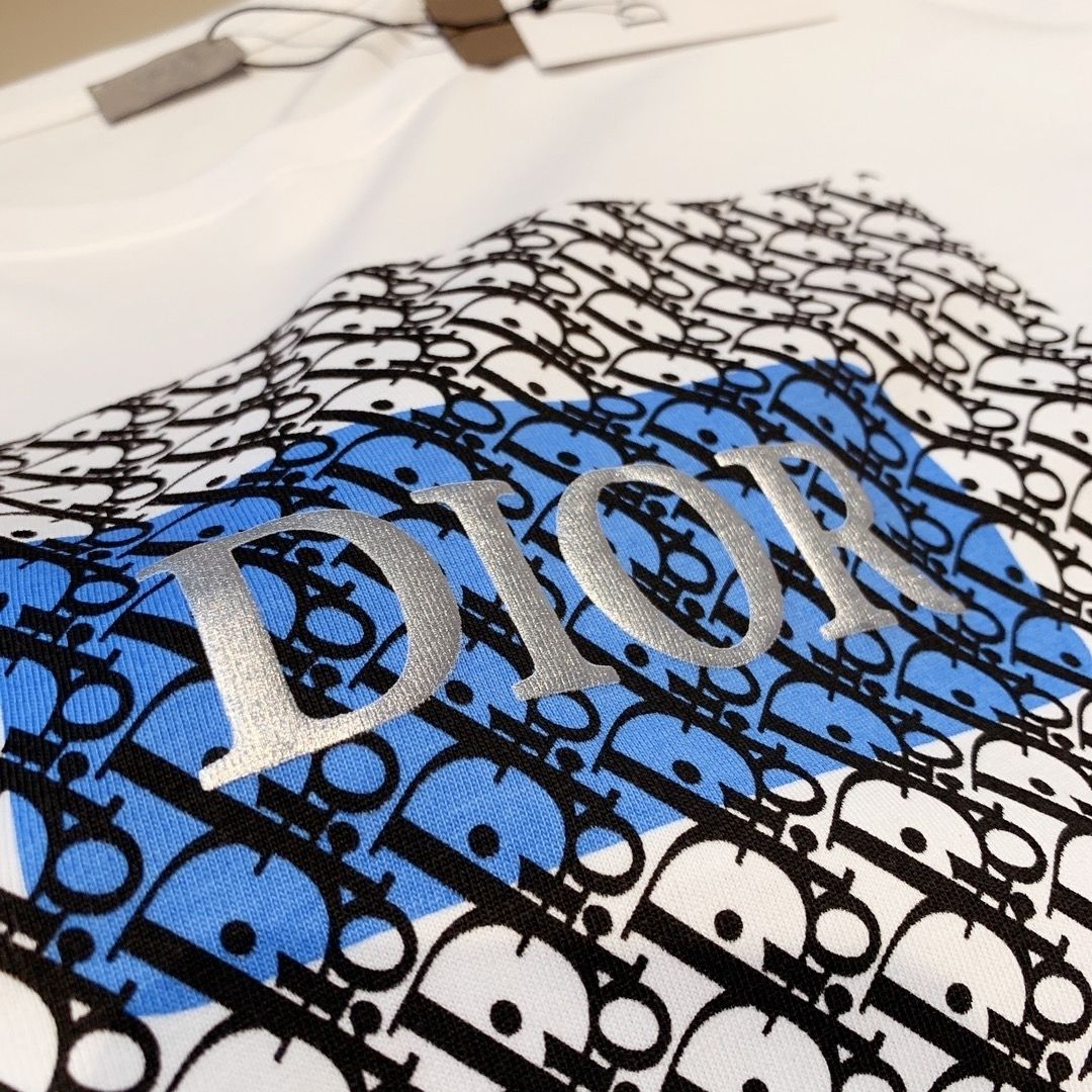 DI0R プリントラウンドネック半袖【 50％割引+送料無料】