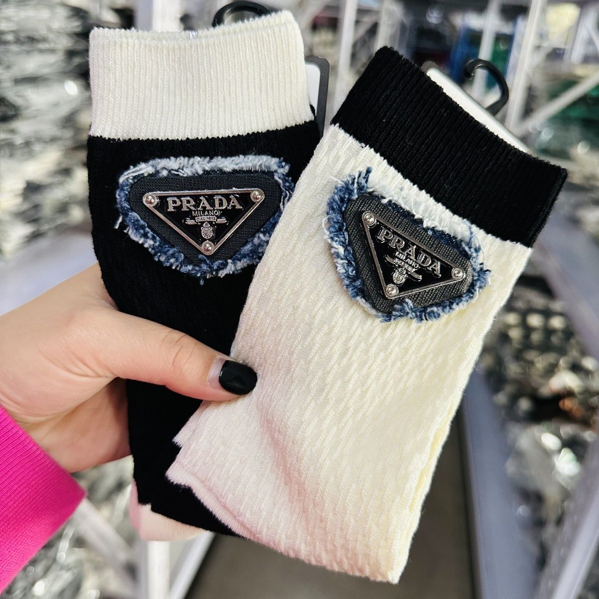 🔻🧦[PRAD4]三角マークの靴下【50％割引+送料無料】🧦🔻