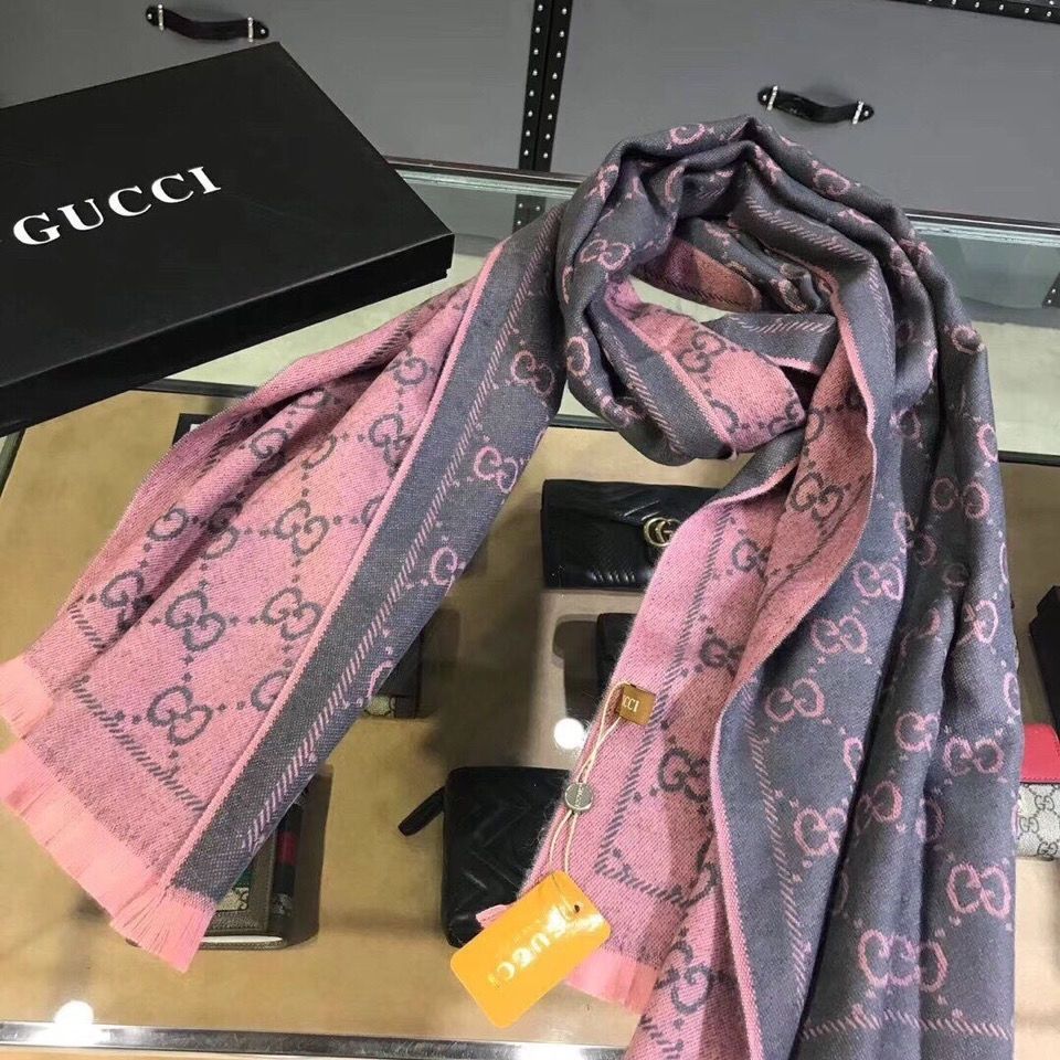 [GUCC1]🧣フリンジ付きリバーシブルスカーフ🧣【50％割引+送料無料】