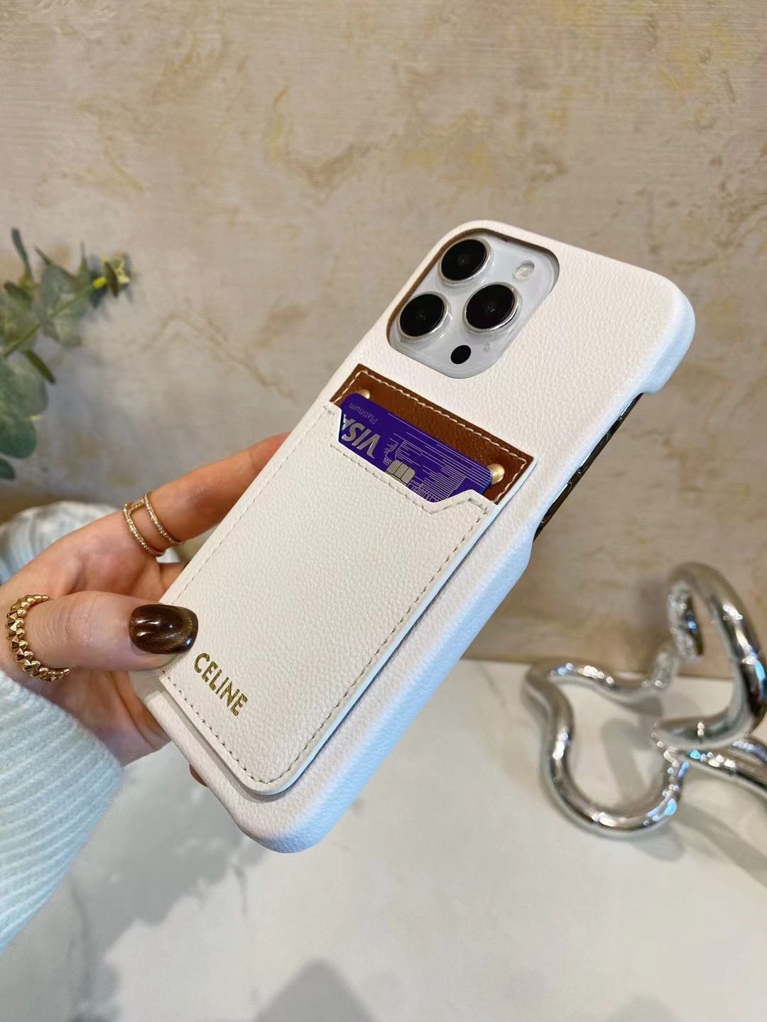 [CEL1NE]24新着レザーカードホルダー携帯電話ケース📱【50％割引+送料無料】