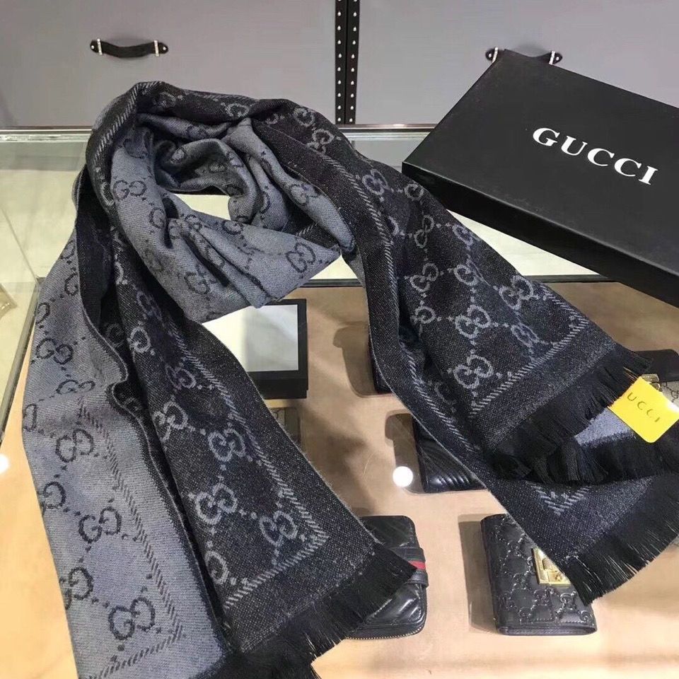 [GUCC1]🧣フリンジ付きリバーシブルスカーフ🧣【50％割引+送料無料】