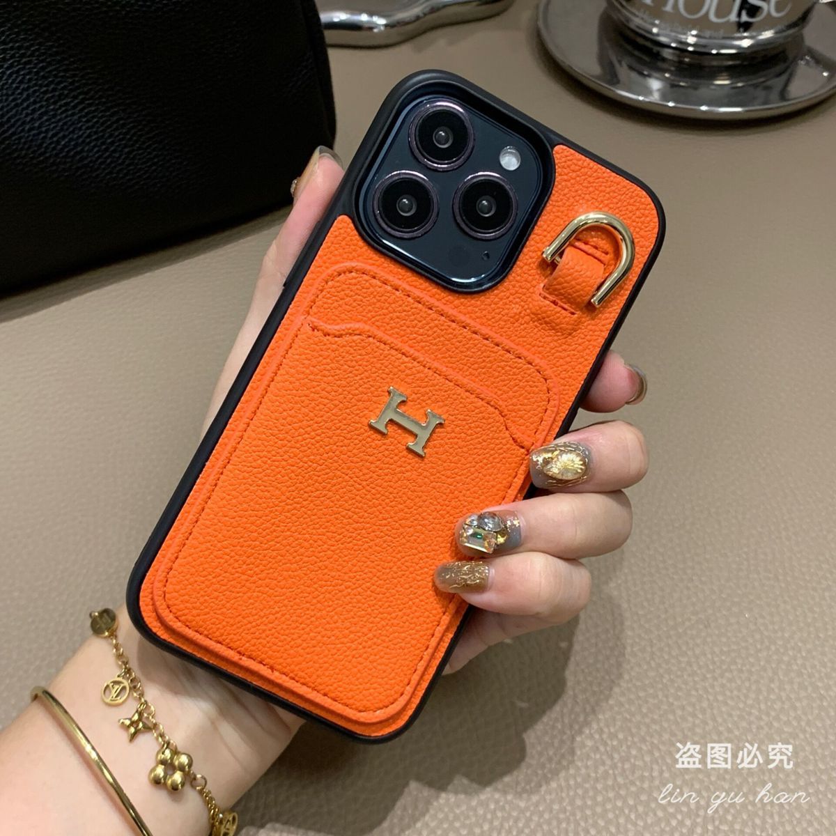 【HERME5 】レザーポニーアクセサリー電話ケース📱【50％割引+送料無料】