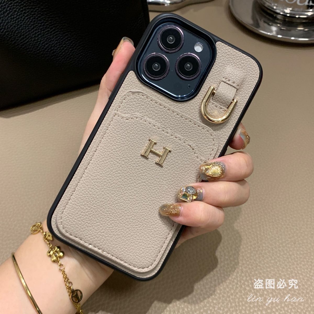 【HERME5 】レザーポニーアクセサリー電話ケース📱【50％割引+送料無料】