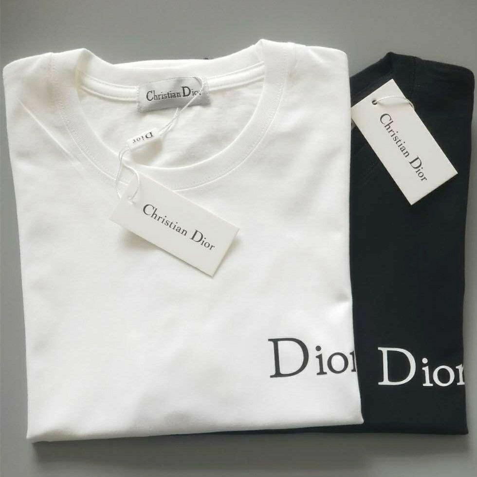 Dl0R レタープリント クルーネック Tシャツ【 50％割引+送料無料】