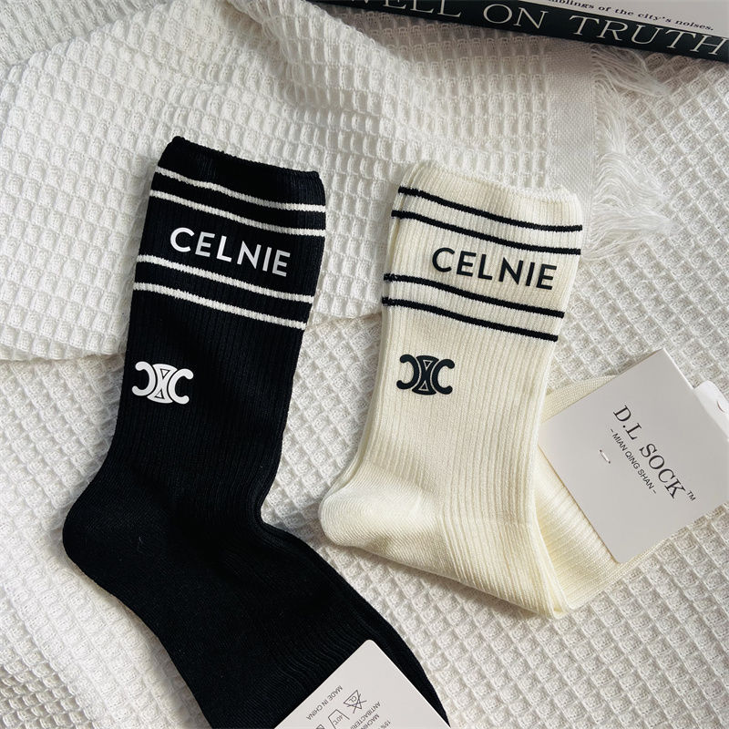 🧦[CEL1NE]ホットスタンプレターソックス【50％割引+送料無料】🧦