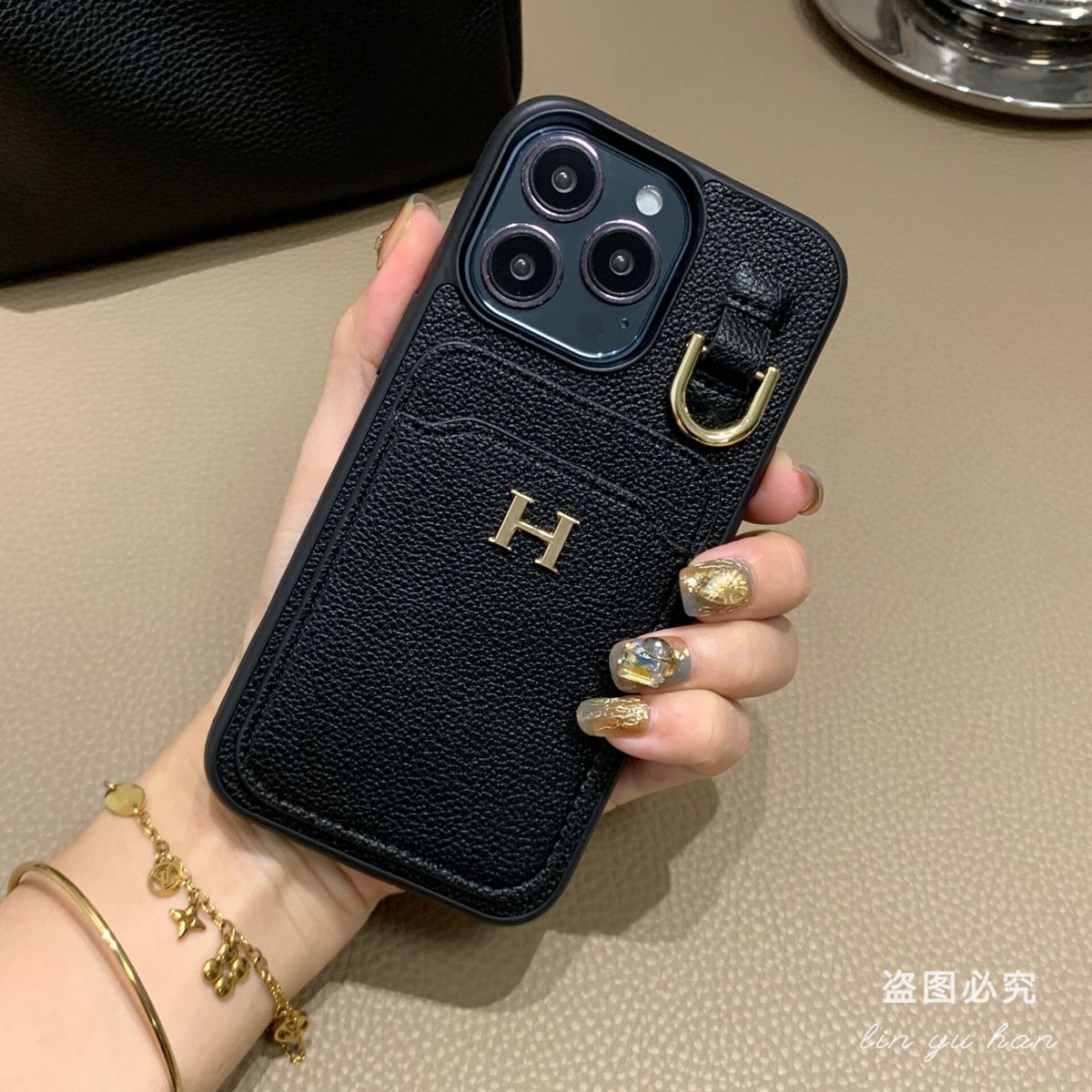 【HERME5 】レザーポニーアクセサリー電話ケース📱【50％割引+送料無料】