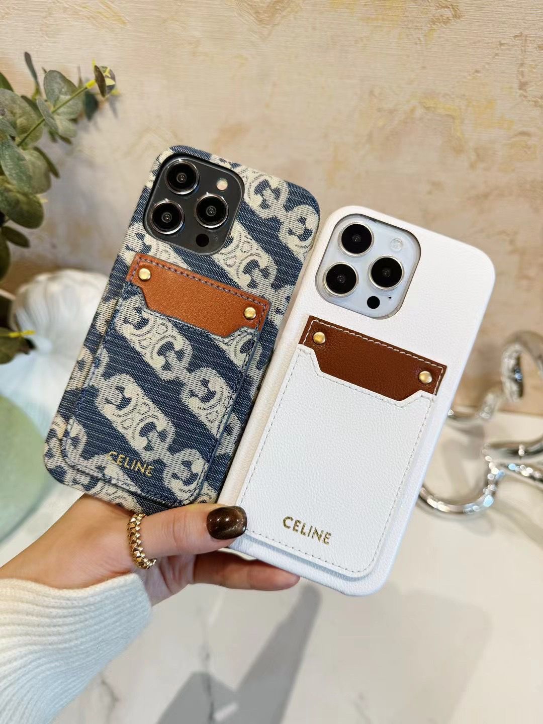 [CEL1NE]24新着レザーカードホルダー携帯電話ケース📱【50％割引+送料無料】