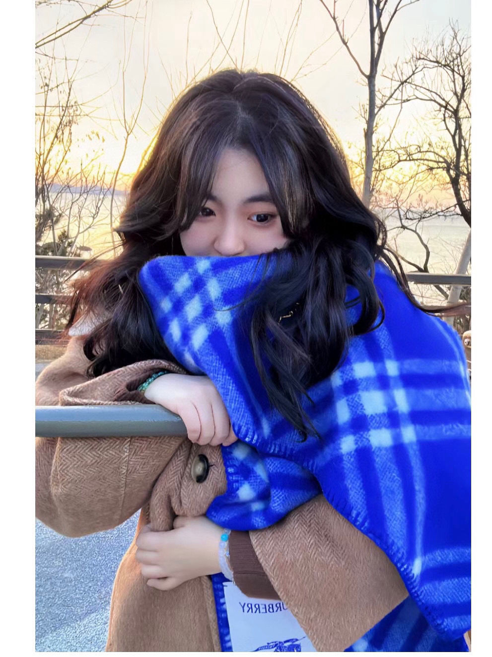 [BURBERR丫]🧣カラーブロック カシミア スカーフ🧣【50％割引+送料無料】