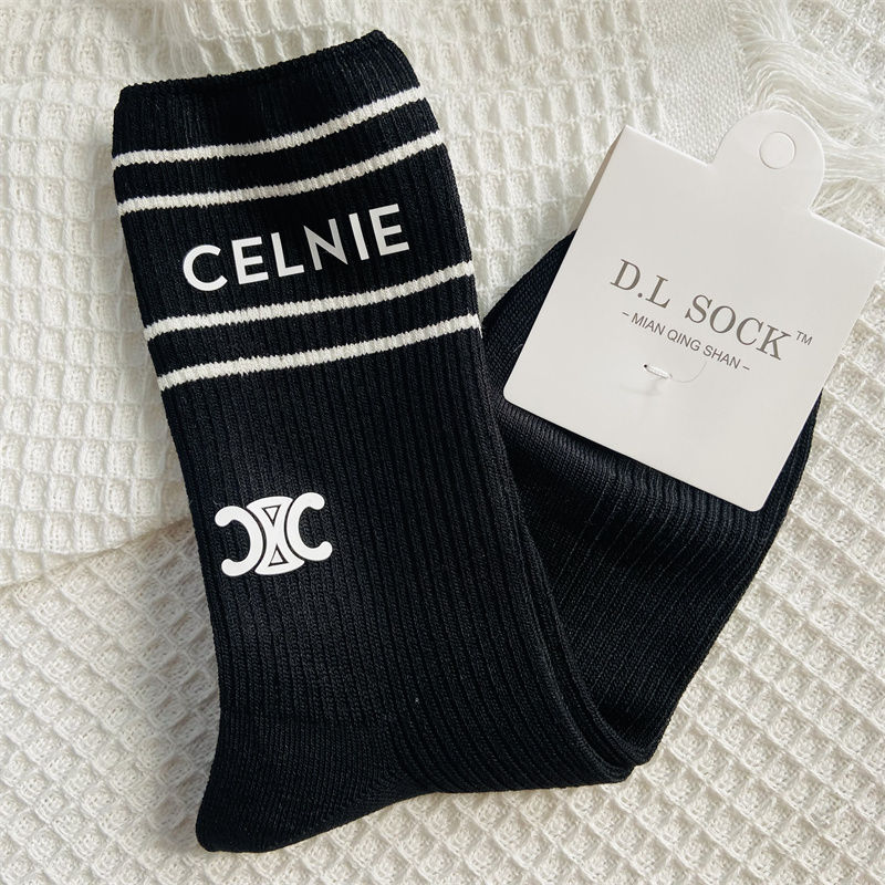 🧦[CEL1NE]ホットスタンプレターソックス【50％割引+送料無料】🧦