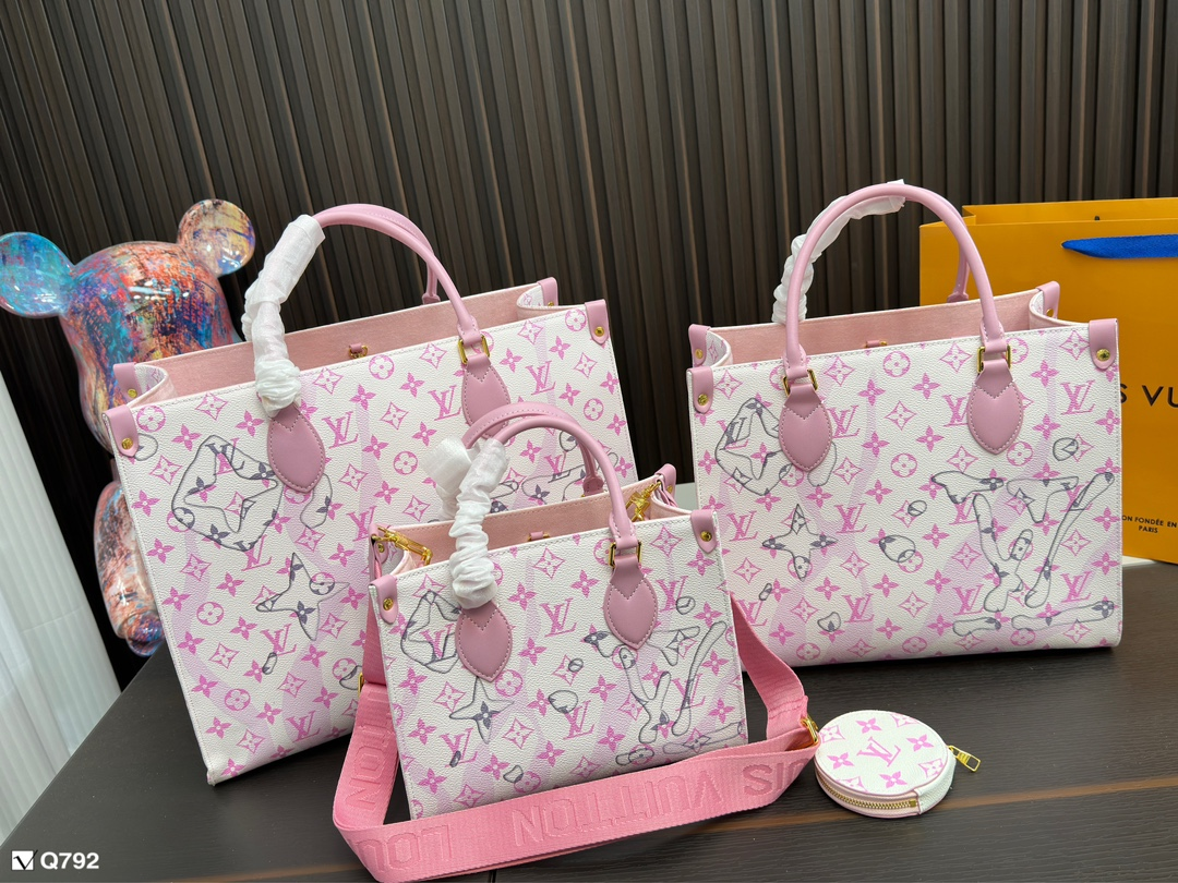 【LOUIS VUITTON】LVルイヴィトンonthego ハンドバッグ 複数のサイズ マルチカラー