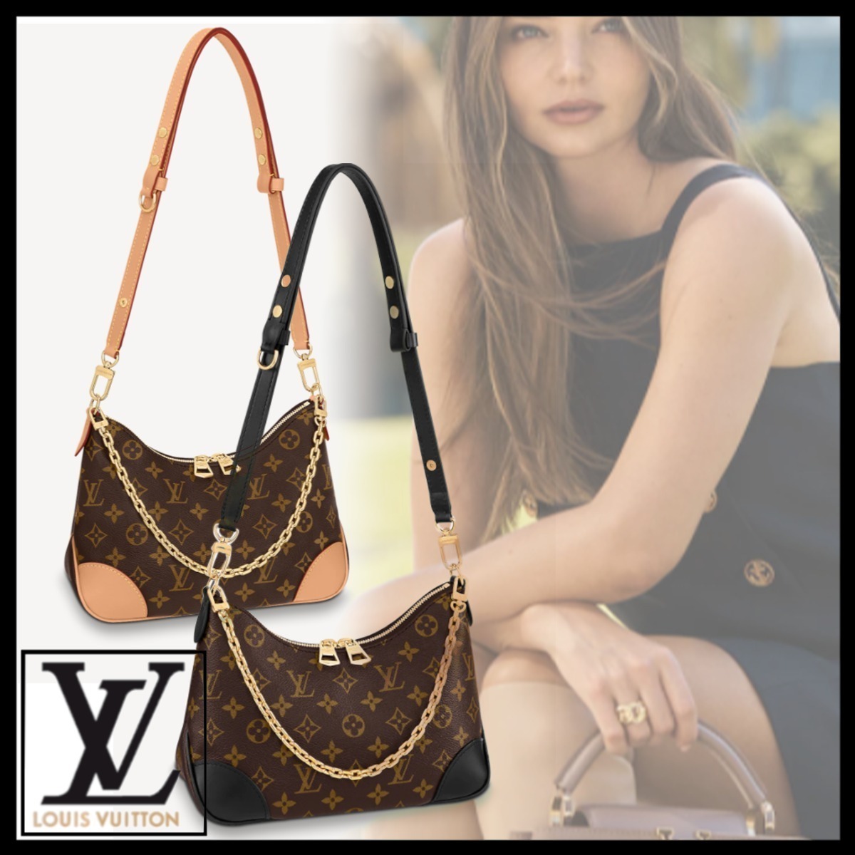 新作 Louis Vuitton ハンドバック モノグラム レザー 2色展開