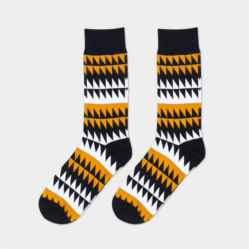 High quality men socks cotton 3pairs/pack autumn-winter street style sock man's and male colorful happy long socks