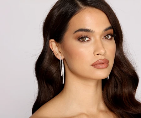 【无spu，无款式】Peri'sBox Bar Long Thread Tassel Earrings Glossy Arc Geometric Earrings for Women Gold Silver Color Statement Earrings 2019 New