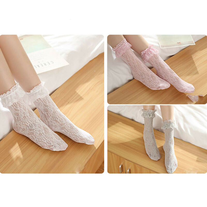 【有spu-无sku】Autumn New Sweet Retro Woman Girl Lolita Ruffle Casual Lace Princess Socks Meias Socks Dropshipping wholesale