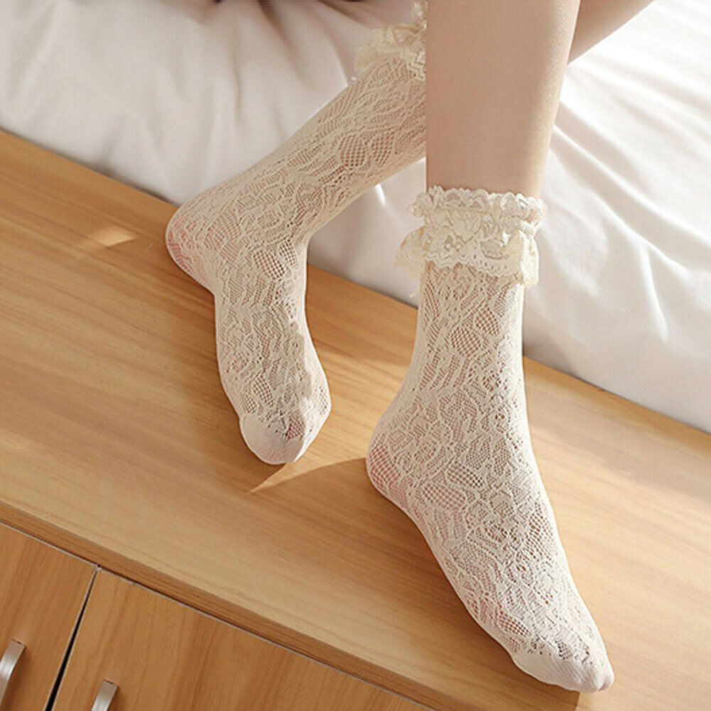 【有spu-无sku】Autumn New Sweet Retro Woman Girl Lolita Ruffle Casual Lace Princess Socks Meias Socks Dropshipping wholesale