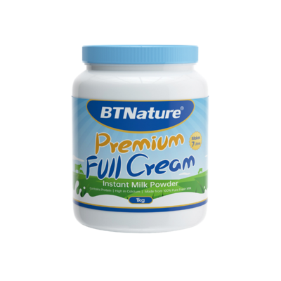 BTNature Premium Full Cream Instant Milk Powder 1kg
