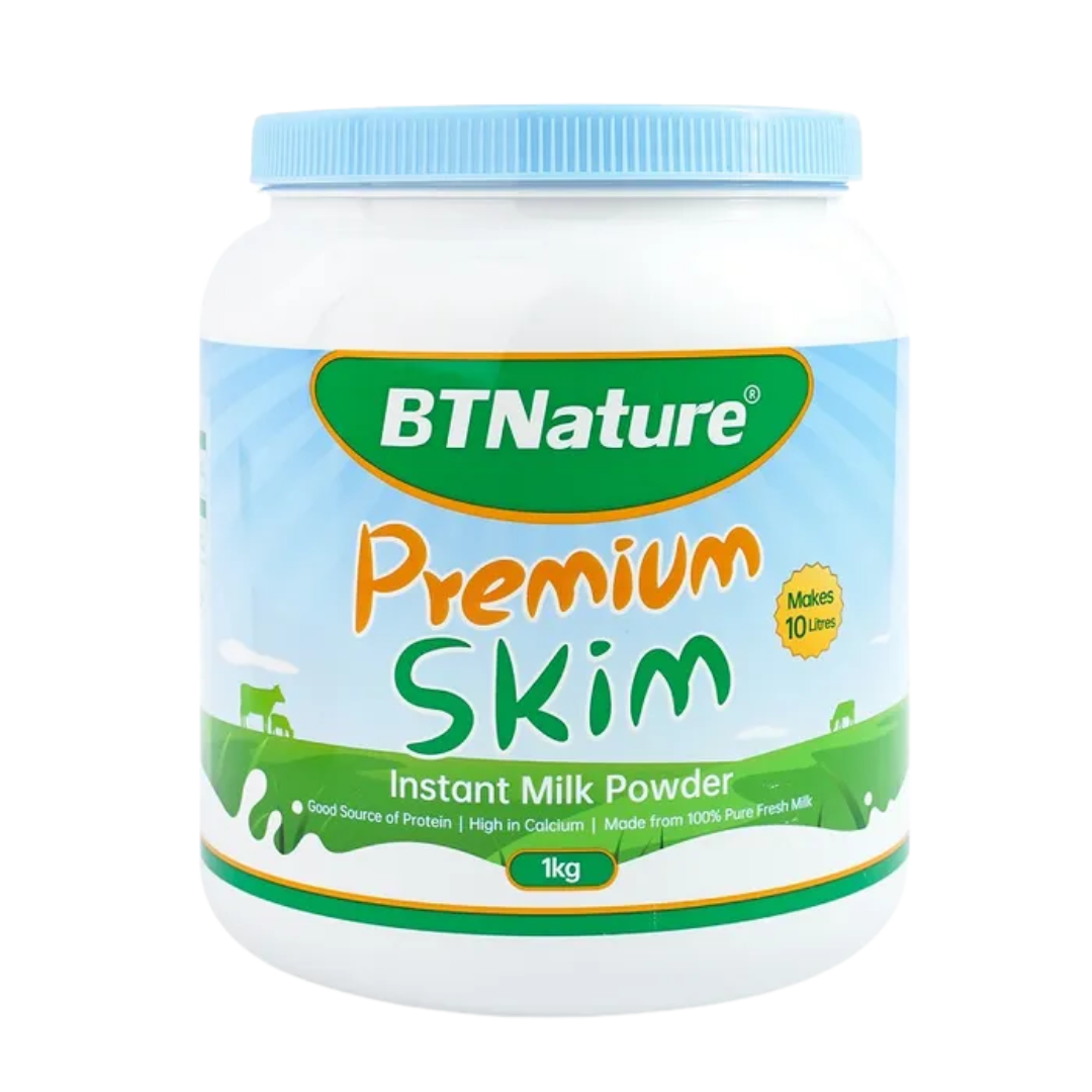 BTNature Premium Skim Instant Milk Powder 1kg