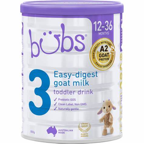 Bubs Goat Milk Toddler Drink S3, 800g
